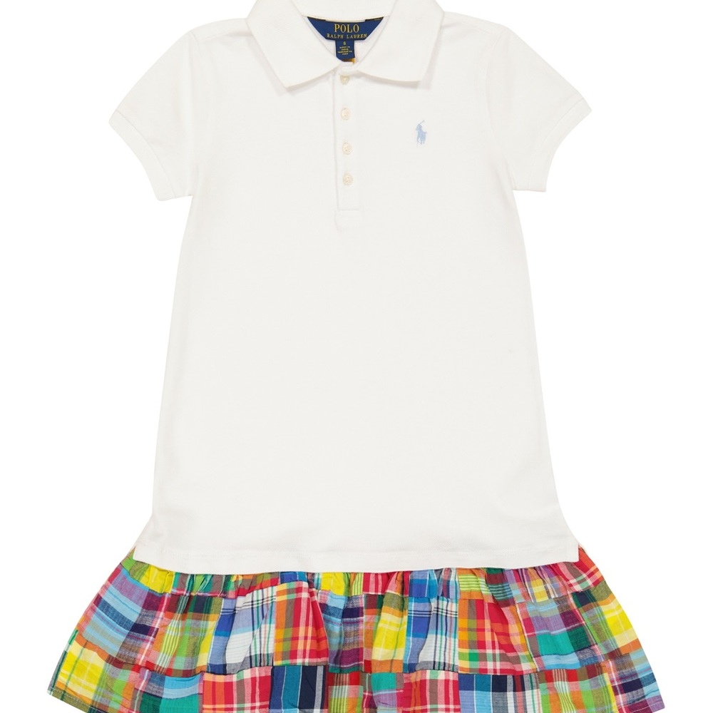 Polo Ralph Lauren Mesh with Plaid Dress Perfect for back to school!